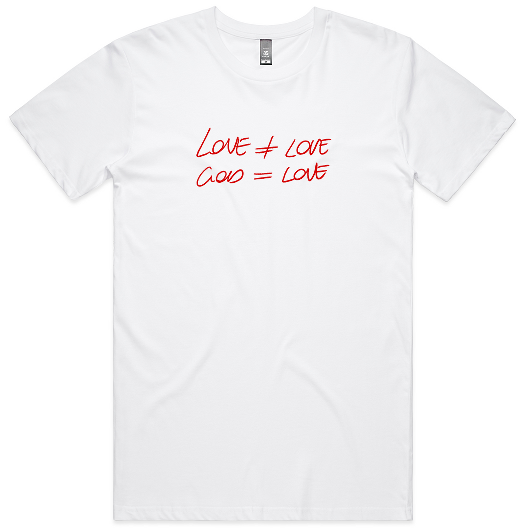 'Love ≠ Love' Tee - White