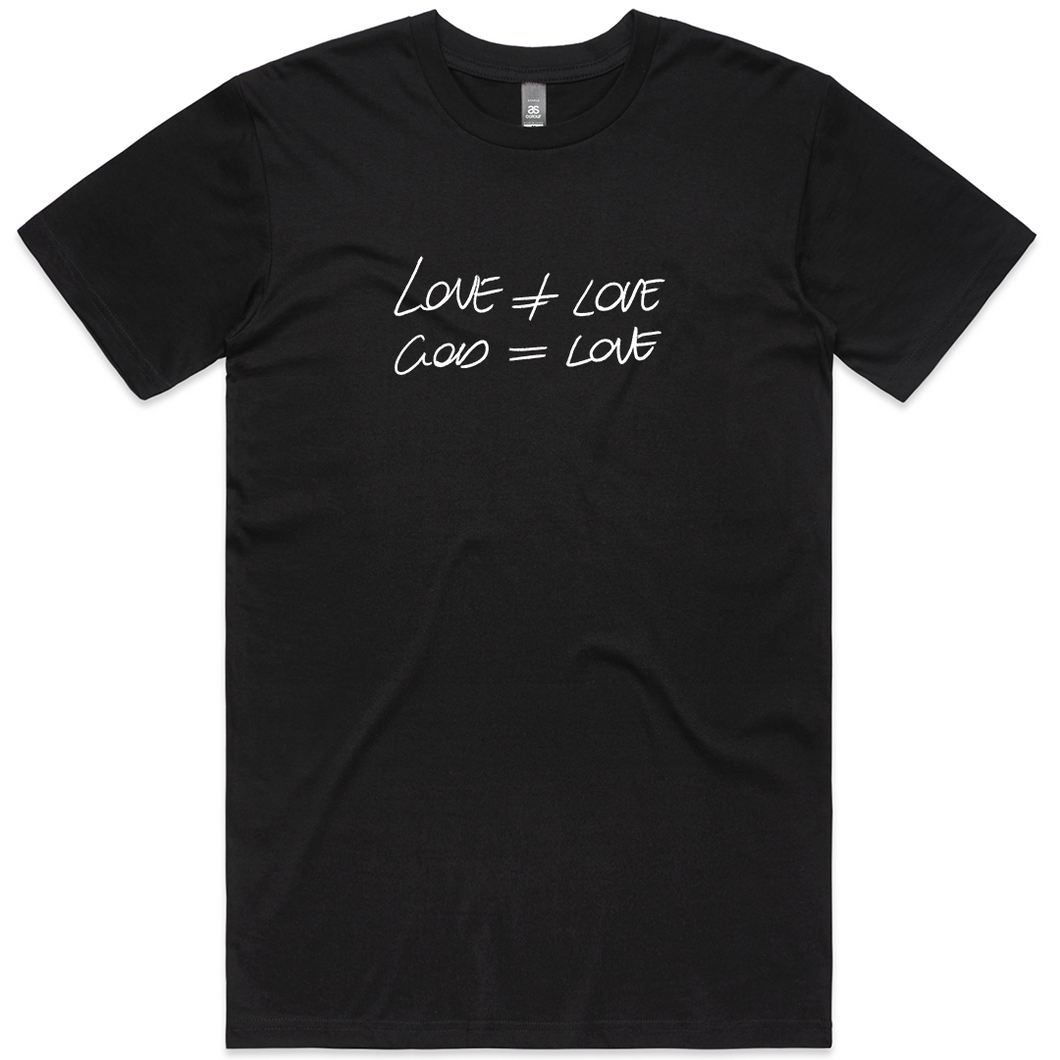 'Love ≠ Love' Tee - Black